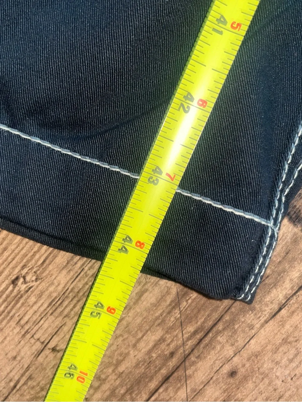 True Religion Black Cargo Pants with White Contrast Stitching